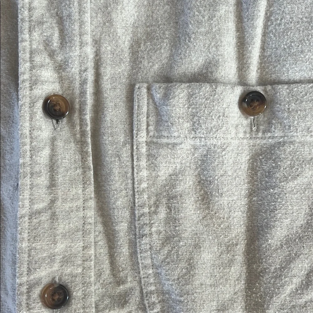 J. Crew Brown and Tan Casual Button Down Shirt with Elbow Patches - Picture 4 of 4